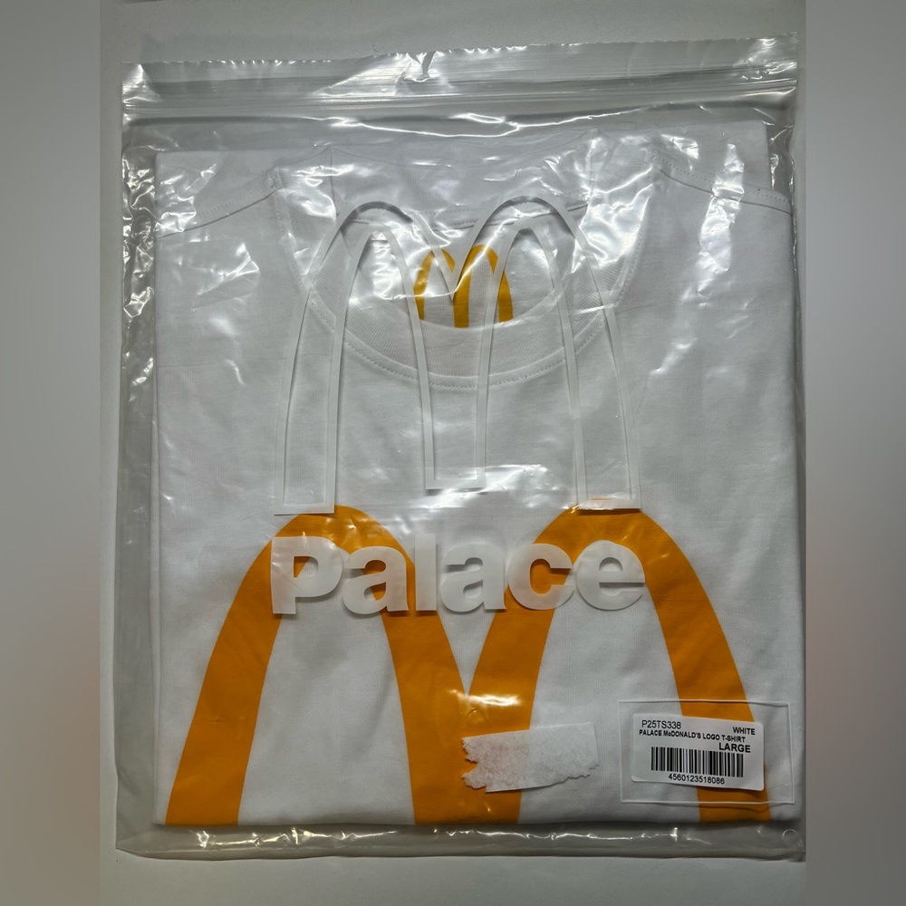 Palace x McDonalds Logo Tee - White - Large
